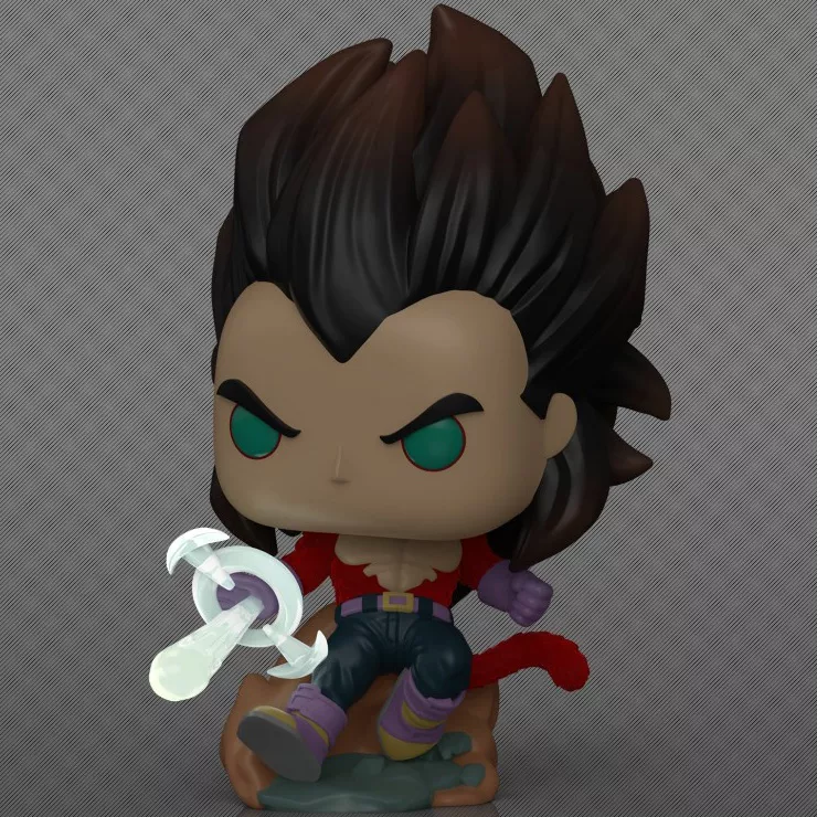 Funko Pop! Super Saiyan 4 Vegeta #2078 Chase Glows in the Dark Flocked